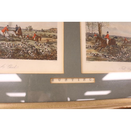 162 - 2 framed pictures - Fores's hunting prints