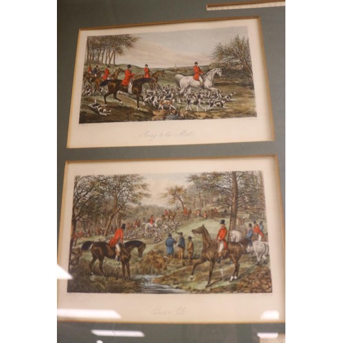 162 - 2 framed pictures - Fores's hunting prints