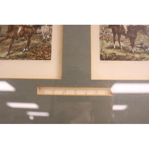 162 - 2 framed pictures - Fores's hunting prints