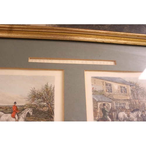 162 - 2 framed pictures - Fores's hunting prints