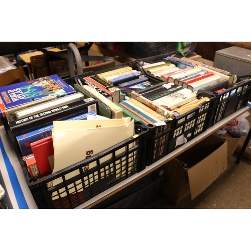 298 - 3 crates of various books