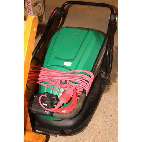 312 - Qualcast hover mower with cable - warranted until 12 noon Tuesday following the above sale