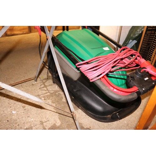 312 - Qualcast hover mower with cable - warranted until 12 noon Tuesday following the above sale