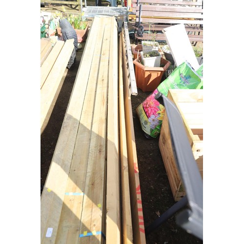 86 - 3 pieces of various size timber