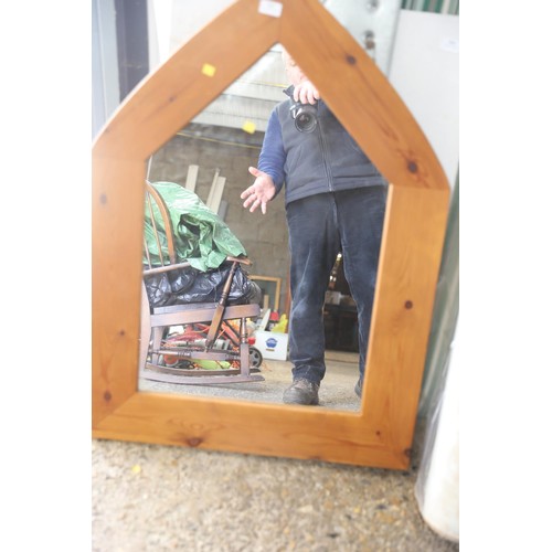 103 - Pine framed mirror