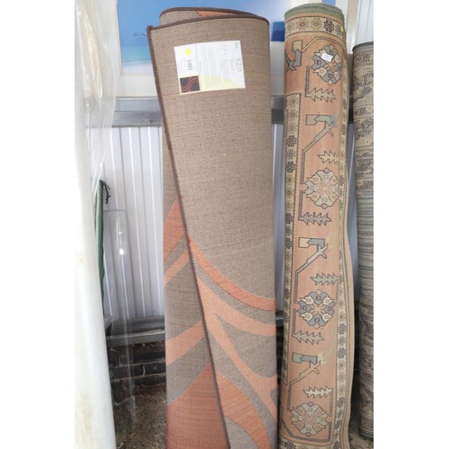 107 - Dunelm rug, 160 x 230cm, terracotta colour, design mirage