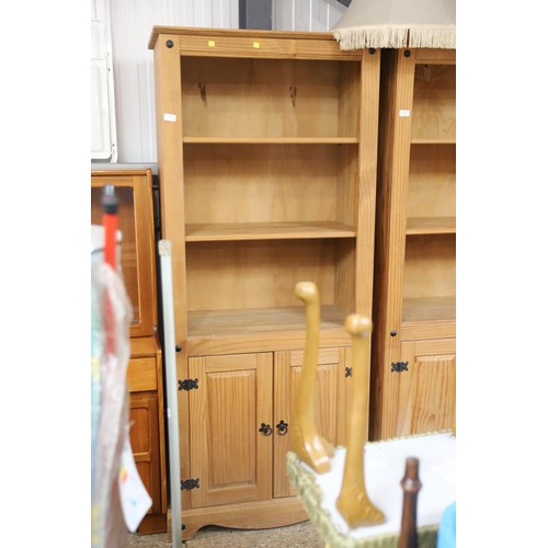 115 - Modern bookcase/2 door cupboard