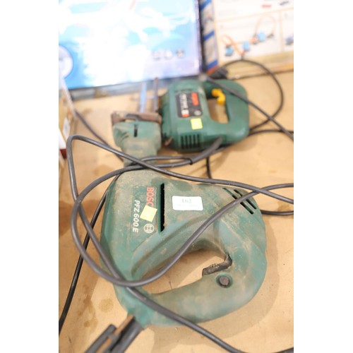 162 - 2 Bosch saws - warranted until 12 noon Tuesday following the above sale