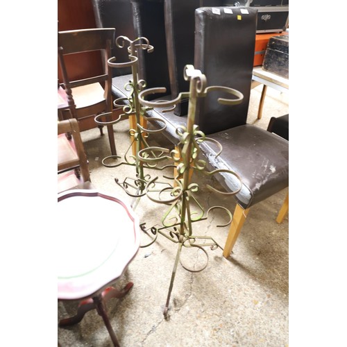 181 - Metal plant stand x 2