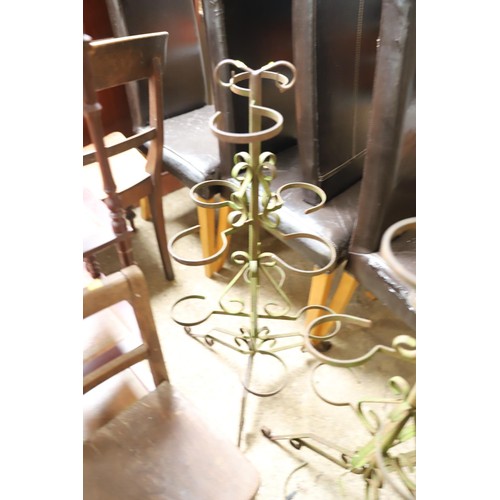 181 - Metal plant stand x 2