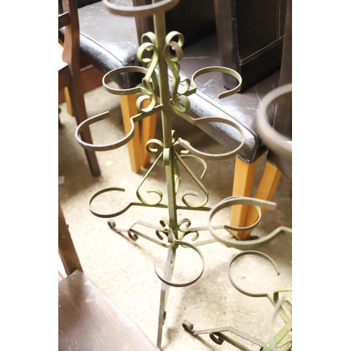 181 - Metal plant stand x 2