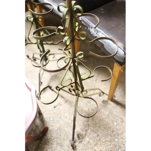 181 - Metal plant stand x 2