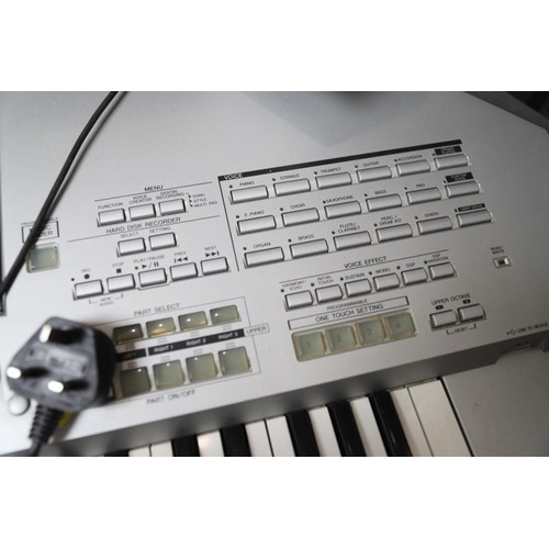 196 - Yamaha tyros 2 keyboard, stand, foot pedal, speakers - warranted until 12 noon Tuesday following the... 