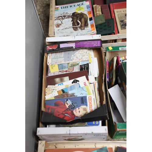 216 - Large qty of mixed ephemera, maps, books, etc