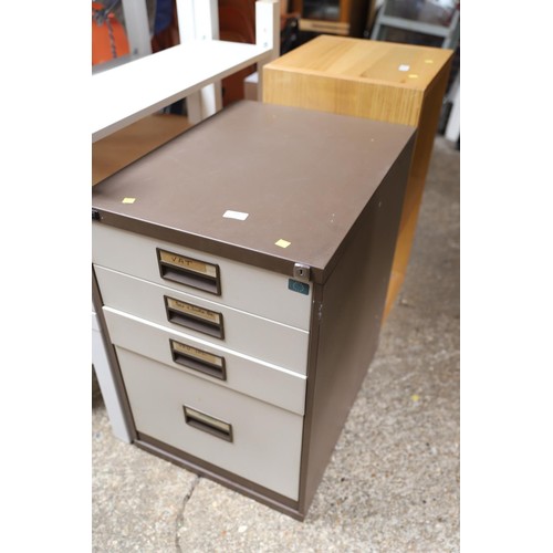 219 - Low metal 4 drawer filing cabinet