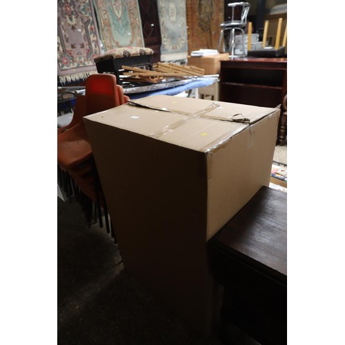 224 - Large box of very heavy lined curtains