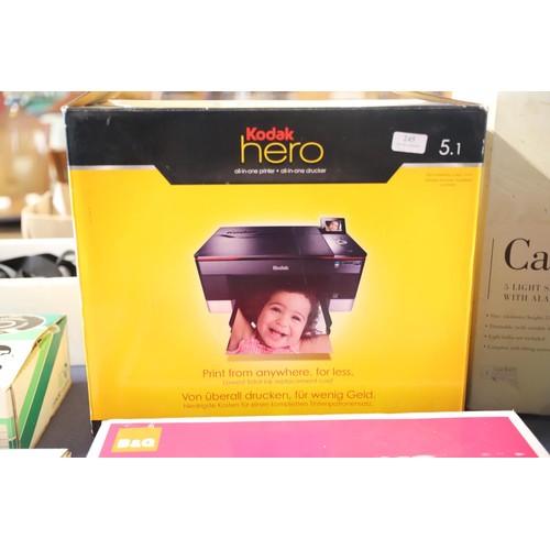 245 - Kodak hero all-in-one printer - warranted until 12 noon Tuesday following the above sale