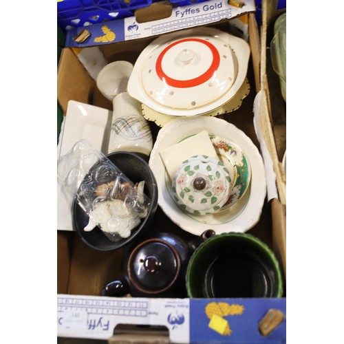 340 - 5 boxes of mixed china, dinner ware