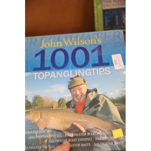 503 - Qty of fishing books