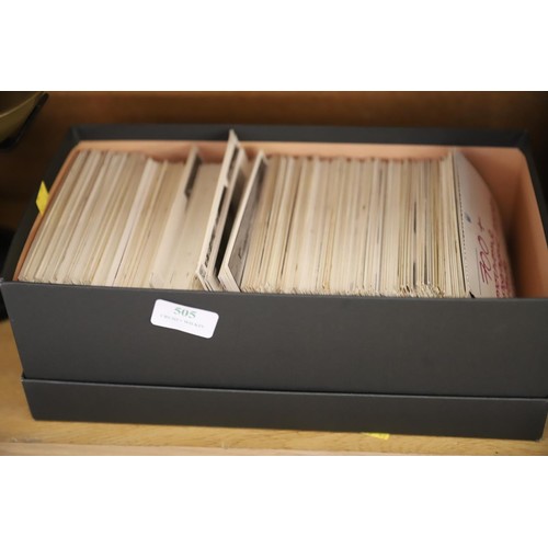 505 - Box of 700+ postcards/photos