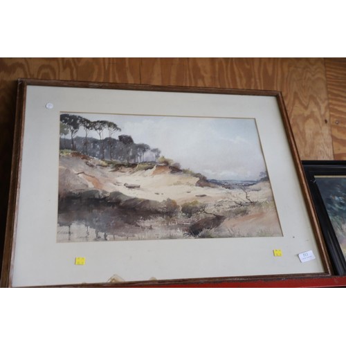 511 - Framed watercolour, signed