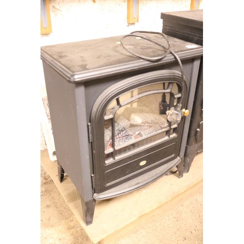 174 - Dimplex log effect electric fire - warranted until 12 noon Tuesday following the above sale