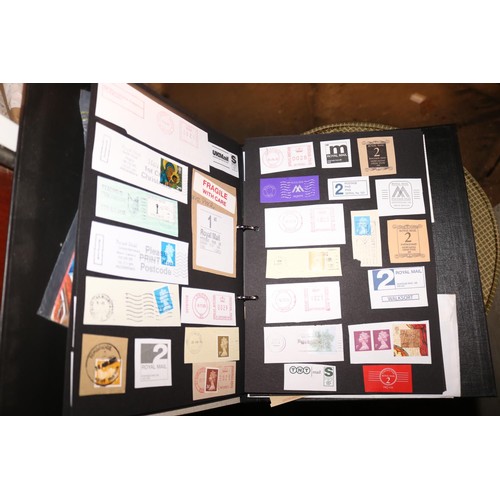 443 - Folder of postage stamps, etc