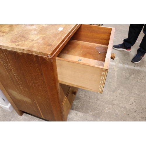 595 - Teak dressing table with two long two short drawers