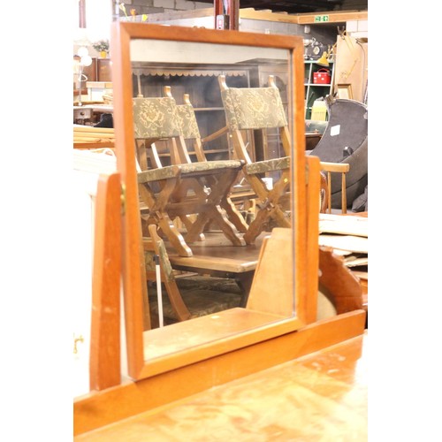 595 - Teak dressing table with two long two short drawers