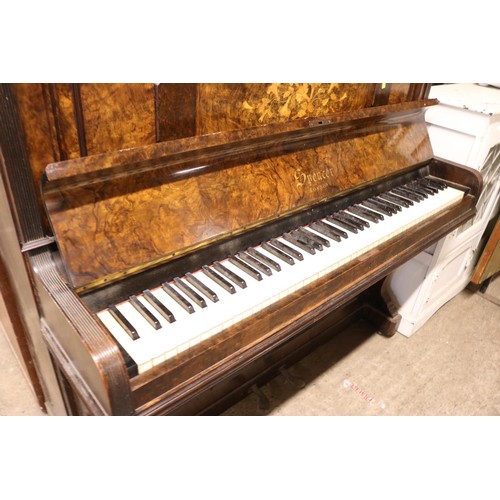 645A - Walnut/rosewood upright piano Spencer, London