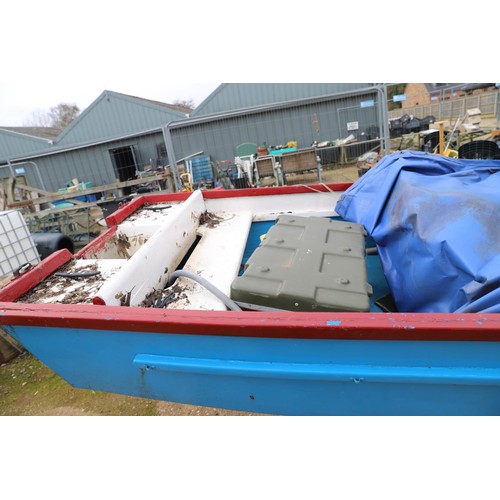 1 - Fishing boat with bilge pump, 2 chairs, buoy & anchor