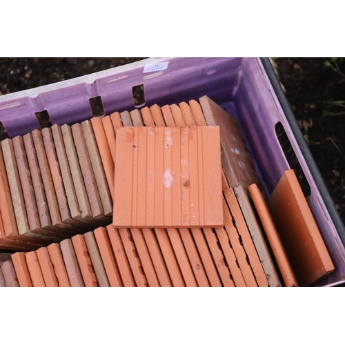 21 - 67 terracotta floor tiles