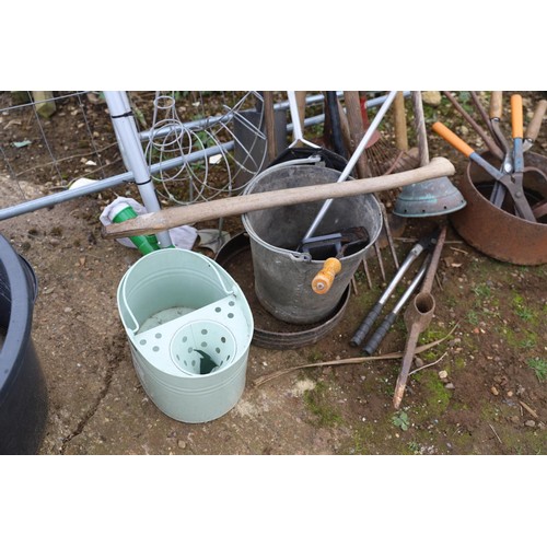 24 - Qty of garden tools, etc