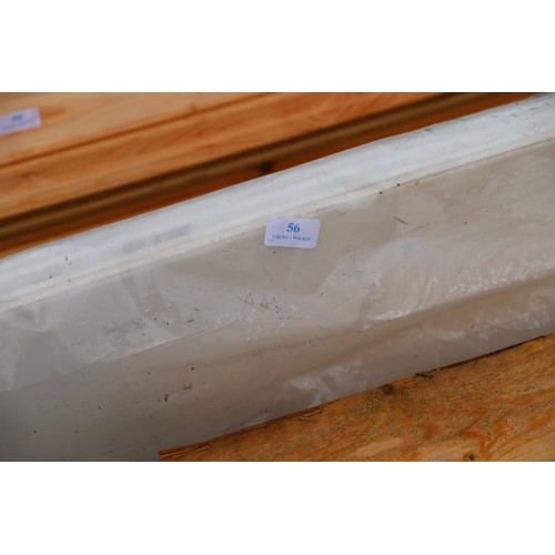 56 - 4 long lengths of plastic fascia