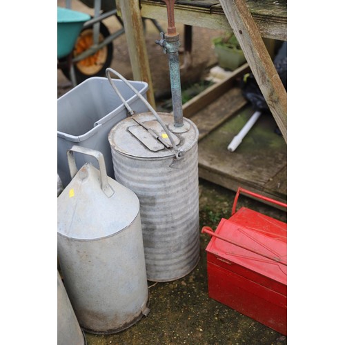 76 - Galvanised pump/chicken feeder tops