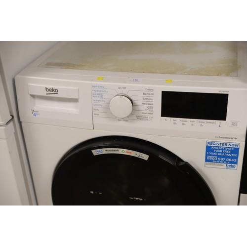 130 - Beko washer/dryer - warranted until 12 noon Tuesday following the above sale