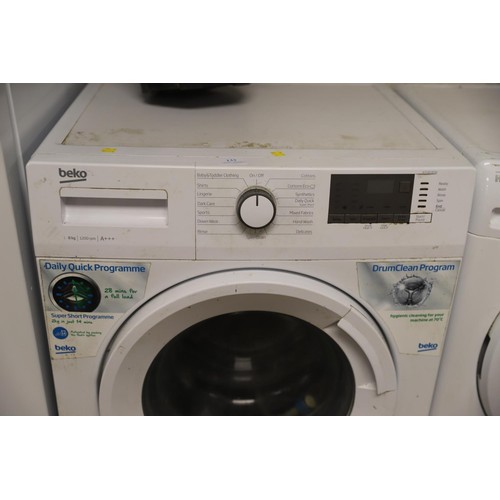 133 - Beko 8kg washing machine - FAILED