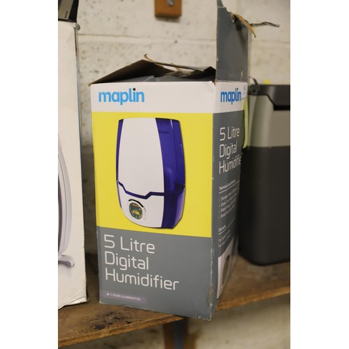 154 - Maplin 5 litre humidifier - warranted until 12 noon Tuesday following the above sale