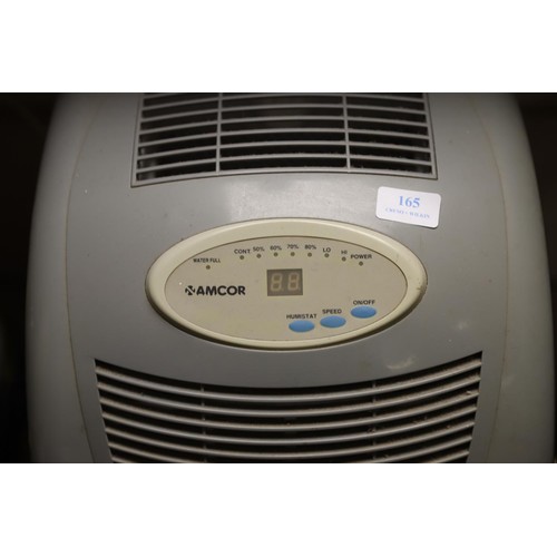 165 - Amcor dehumidifier - warranted until 12 noon Tuesday following the above sale