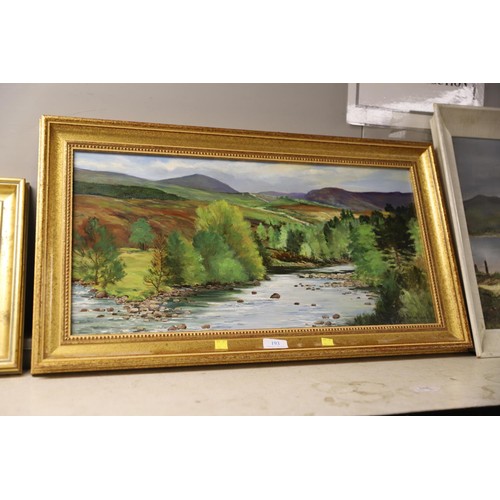 193 - Shirley Carnt oil/board Garvis Pool