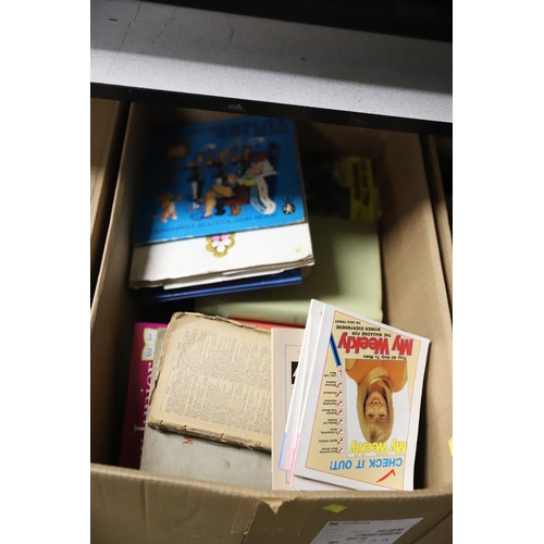 266 - 4 boxes of mixed books