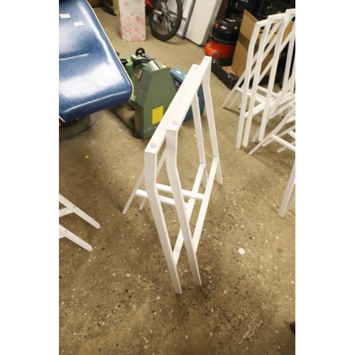 351 - 3 Ikea Linnmon tables & trestles, 150 x 75cm