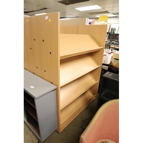 360 - Double sided bookshelf on wheels