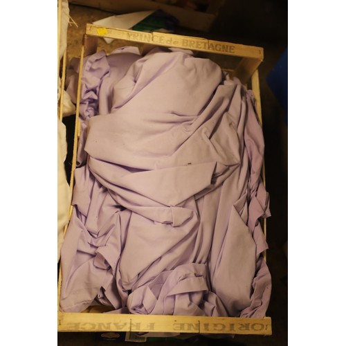 364 - 7 boxes of assorted towels, linen, etc