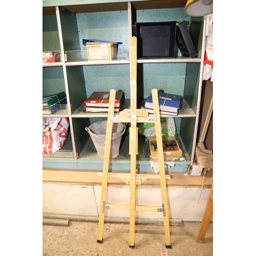 396 - Large wood easel