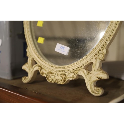 428 - Oval free standing mirror