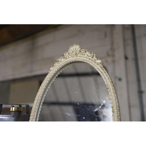 428 - Oval free standing mirror