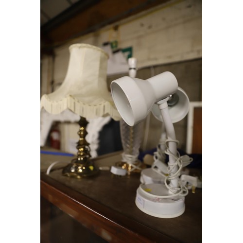 433 - 2 desk lamps & 2 table lmaps - warranted until 12 noon Tuesday following the above sale