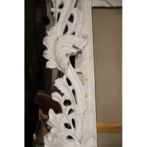 434 - Extra large decorative white rococo style frame