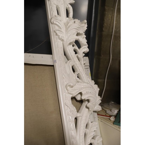 434 - Extra large decorative white rococo style frame